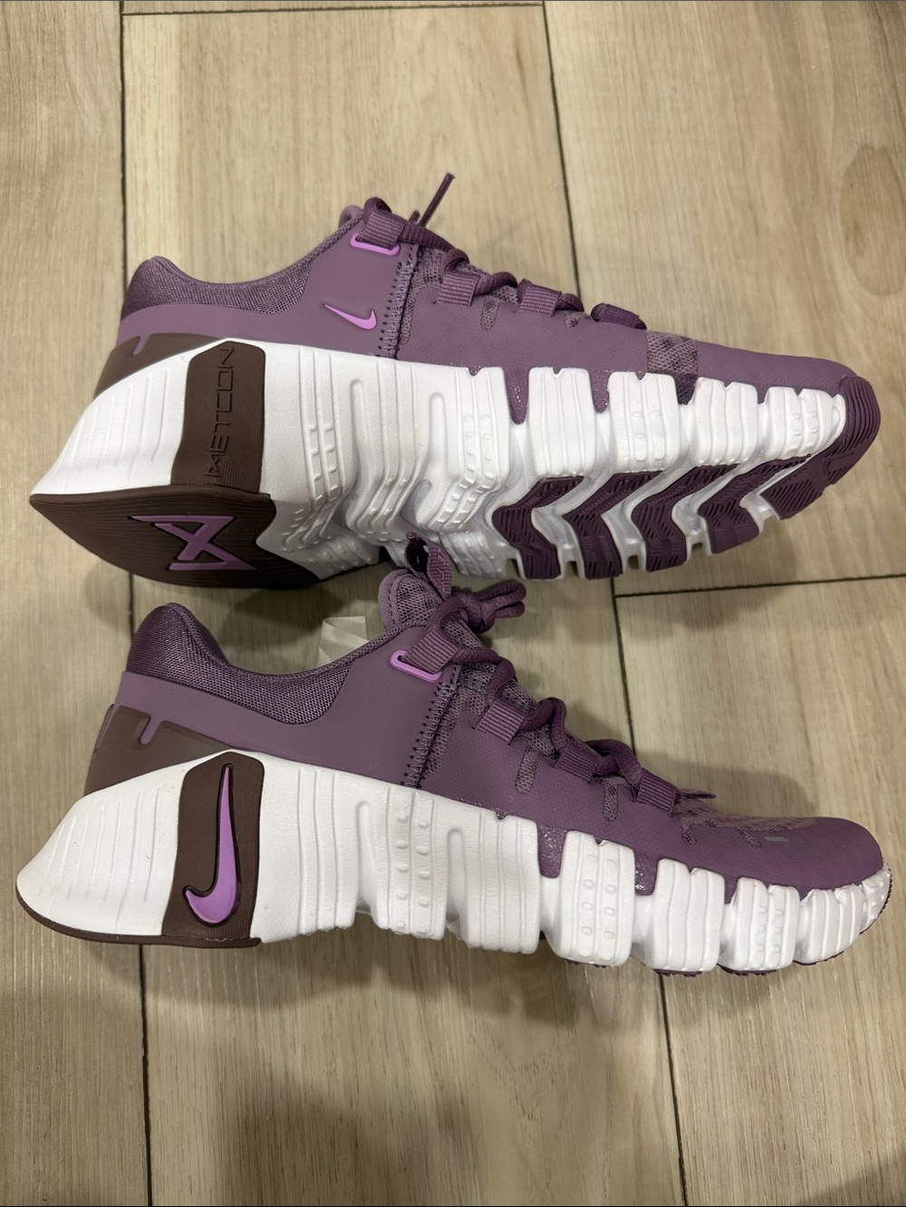 Nike Purple and White Athletic Training Shoes